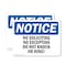 Signmission No Soliciting No Exceptions Do Not Knock Or Ring! OSHA Notice Sign, Plastic, 10in W x 7in L, 2PK OS-2PACK-NS-P-710-L-14825 - alternate 1